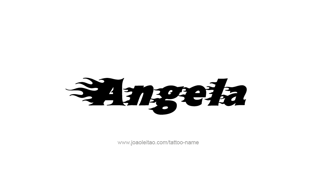 Tattoo Design  Name Angela   