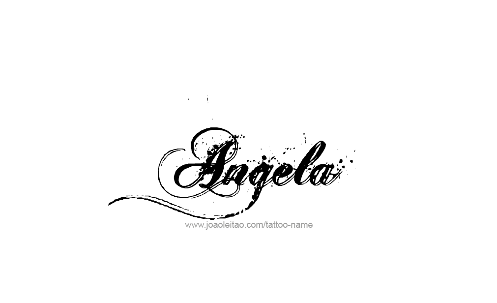 Tattoo Design  Name Angela   