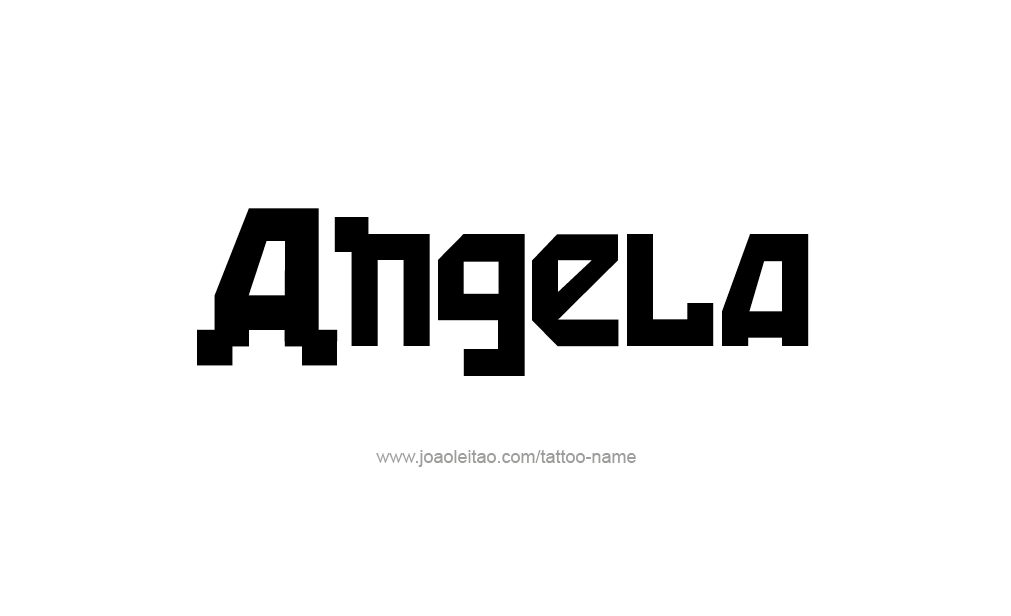 Tattoo Design  Name Angela   