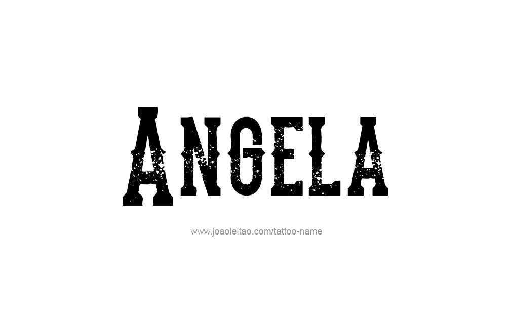 Tattoo Design  Name Angela   