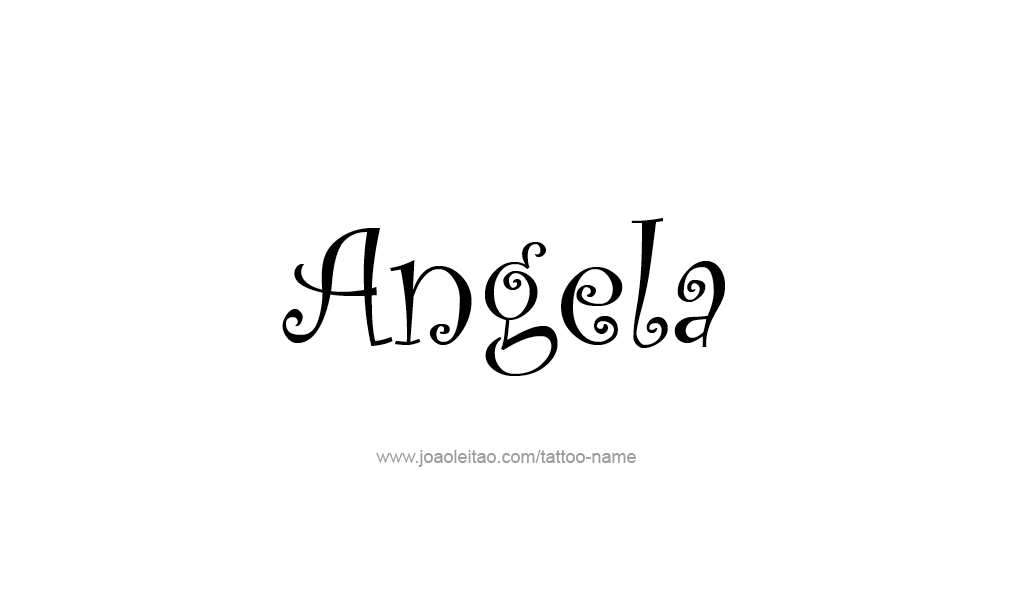 Tattoo Design  Name Angela   