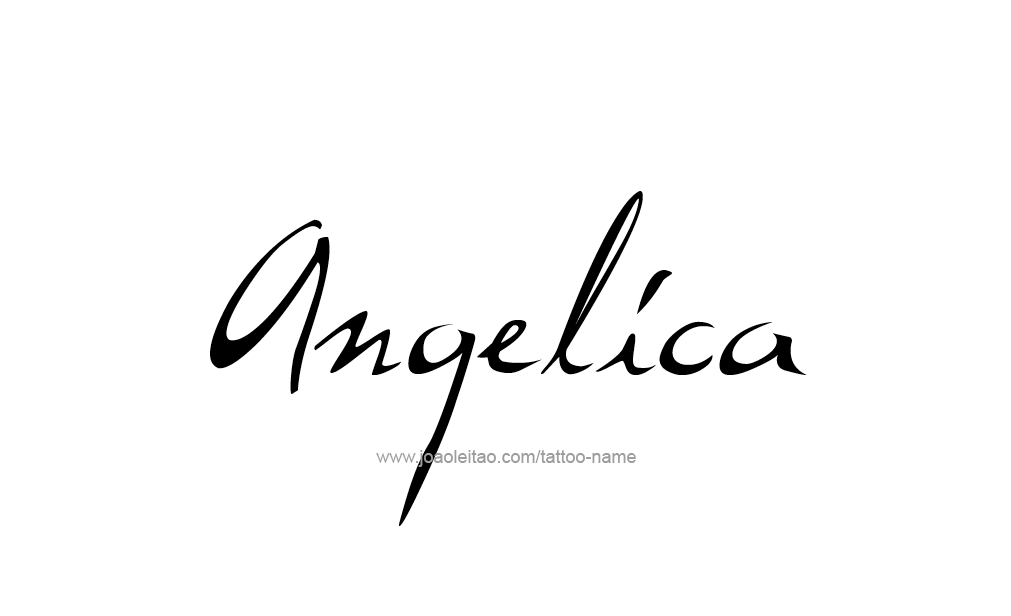 Tattoo Design  Name Angelica   