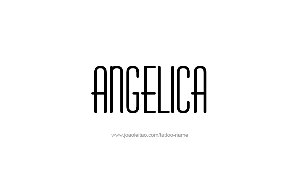 Tattoo Design  Name Angelica   