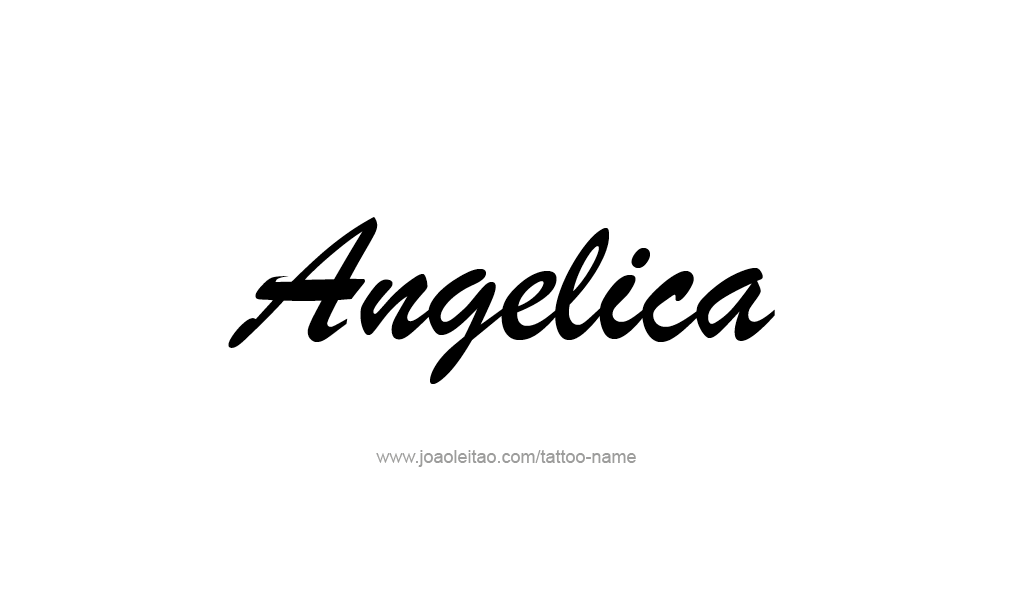 Tattoo Design  Name Angelica   