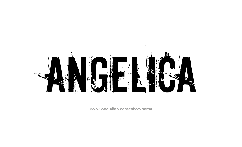 Tattoo Design  Name Angelica   