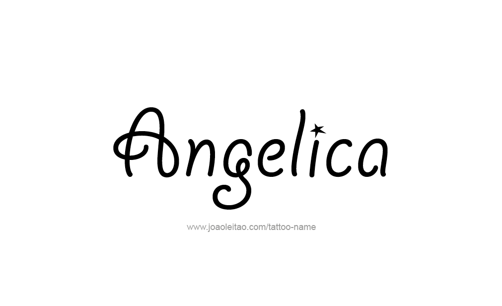 Tattoo Design  Name Angelica   