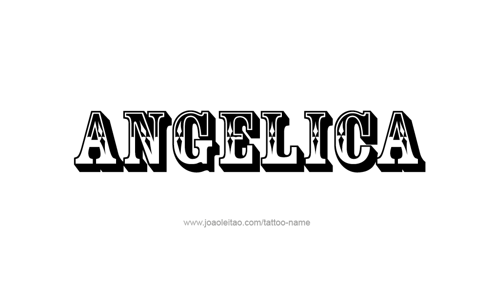 Tattoo Design  Name Angelica   