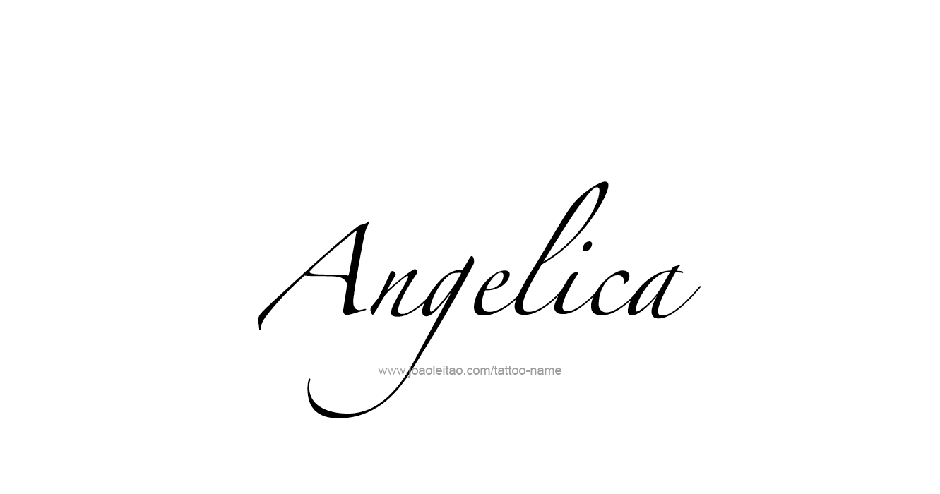 Tattoo Design  Name Angelica   