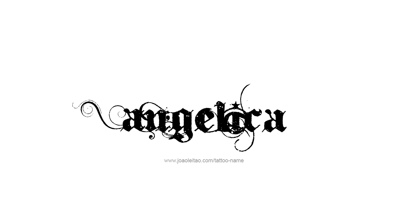 Tattoo Design  Name Angelica   