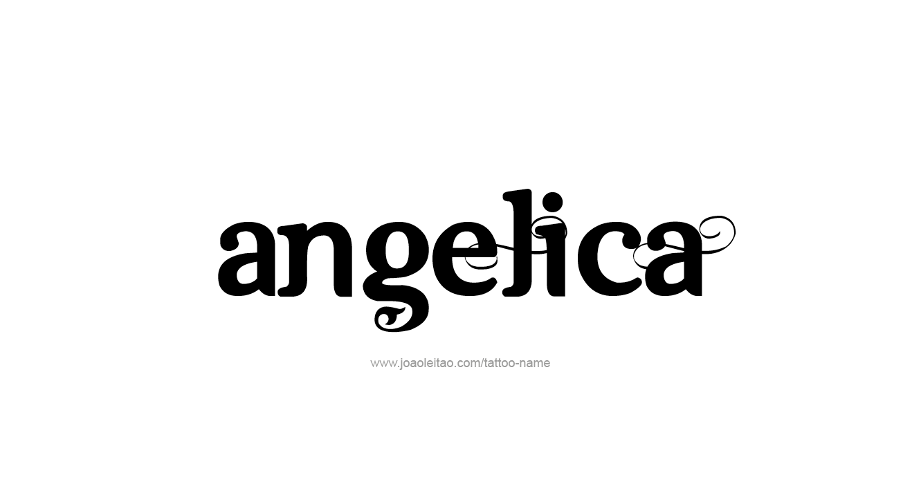 Tattoo Design  Name Angelica   