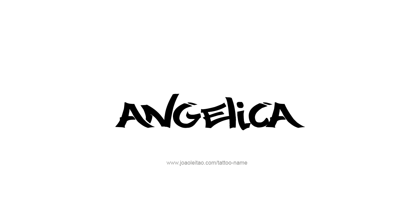 Tattoo Design  Name Angelica   