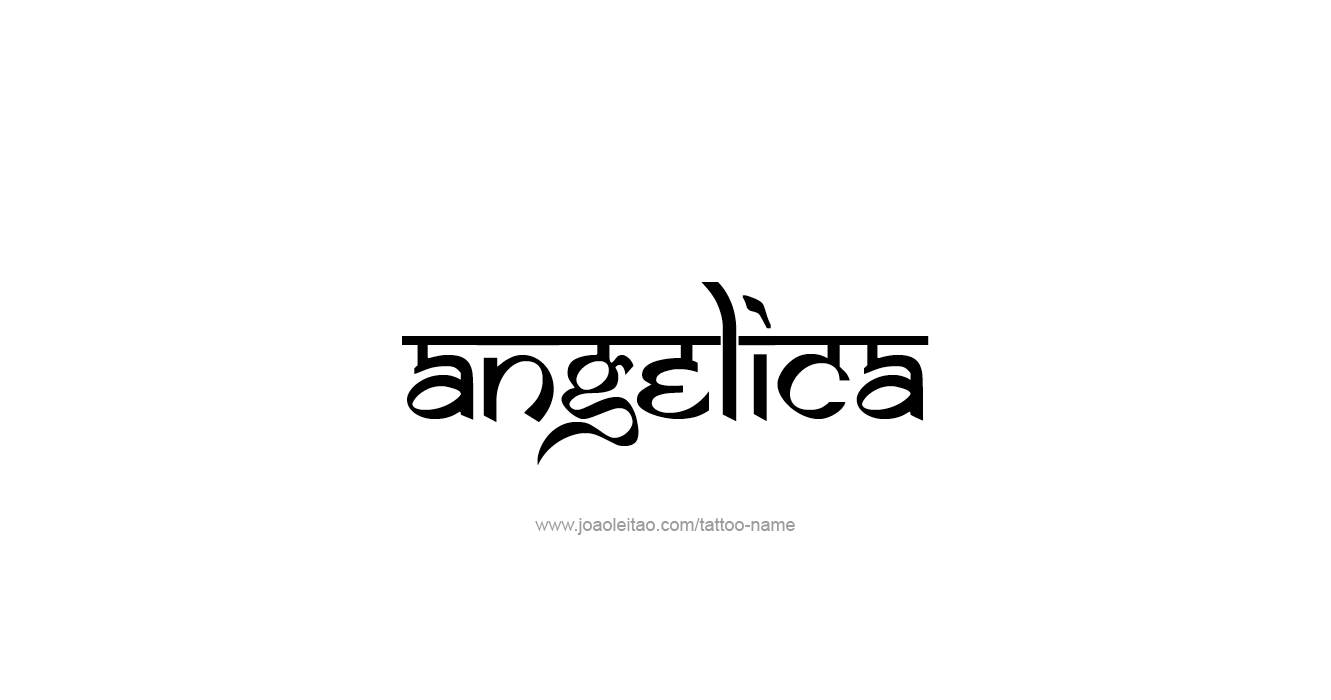 Tattoo Design  Name Angelica   