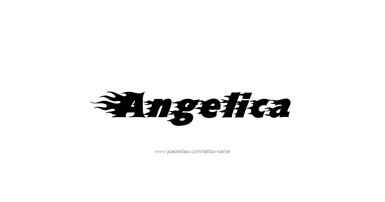 Tattoo Design  Name Angelica   