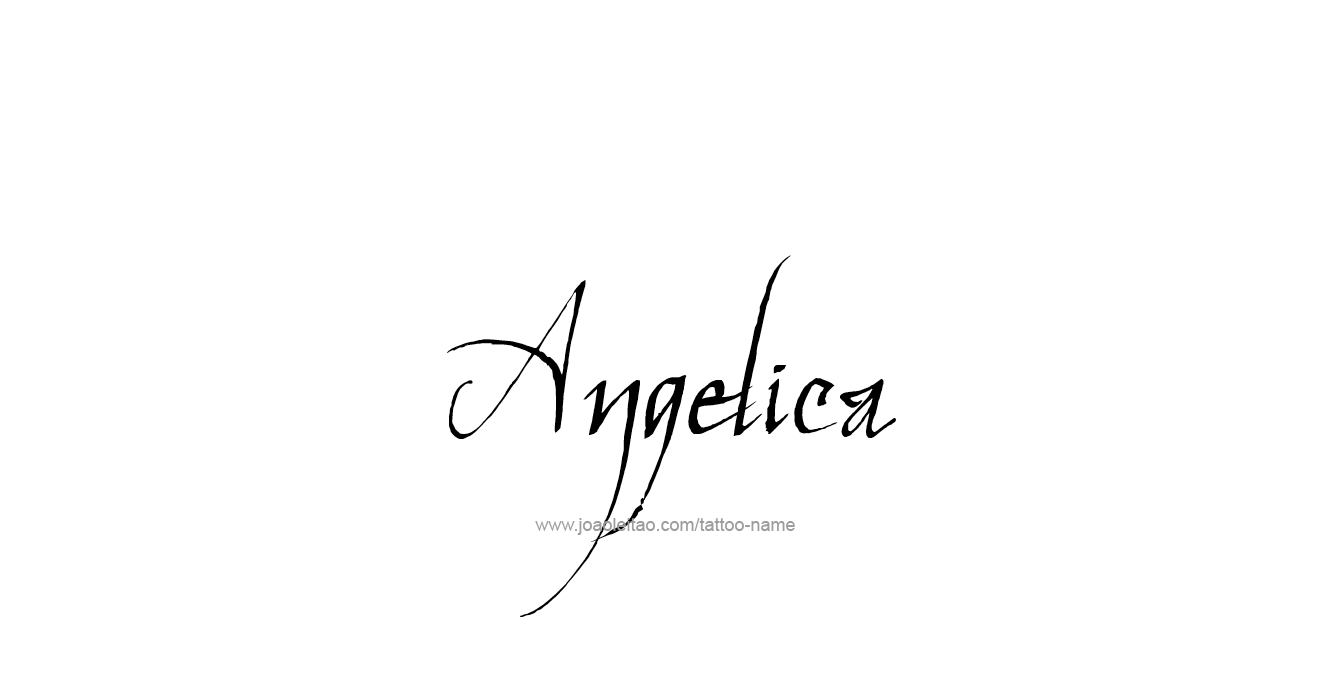 Tattoo Design  Name Angelica   