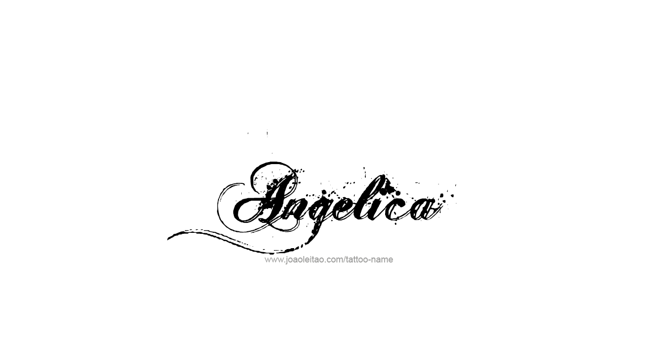 Tattoo Design  Name Angelica   