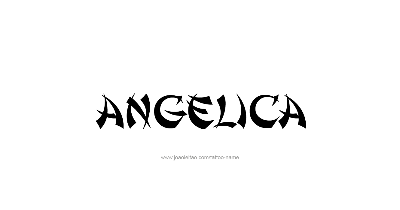 Tattoo Design  Name Angelica