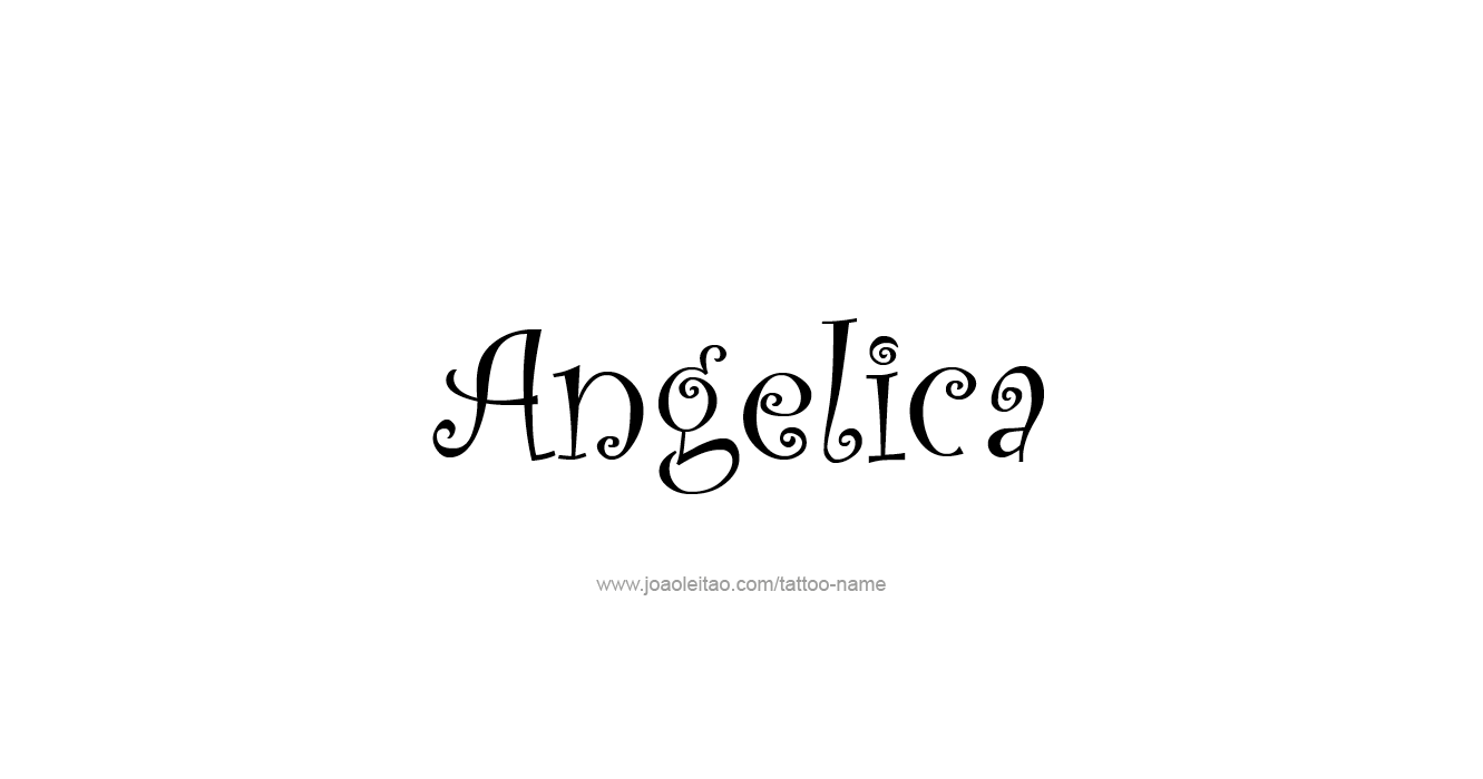 Tattoo Design  Name Angelica   