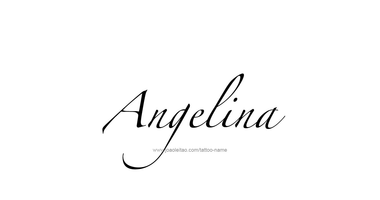 Tattoo Design  Name Angelina   