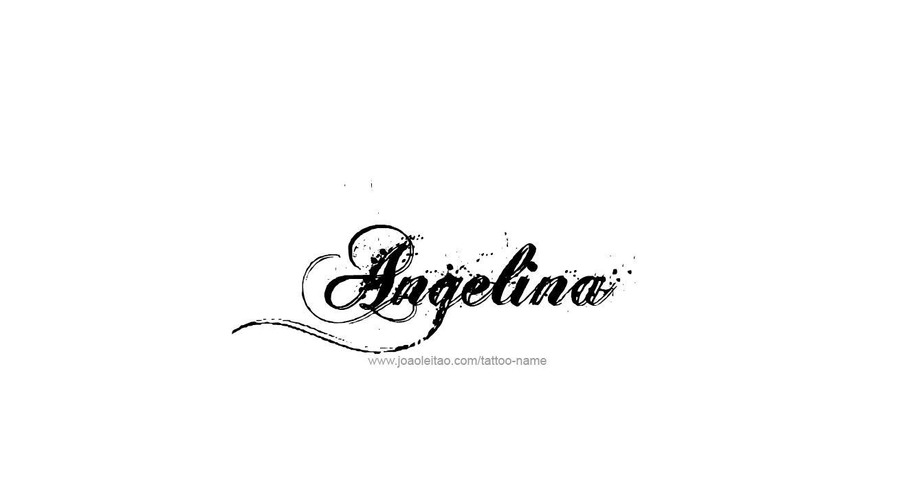 Tattoo Design  Name Angelina   