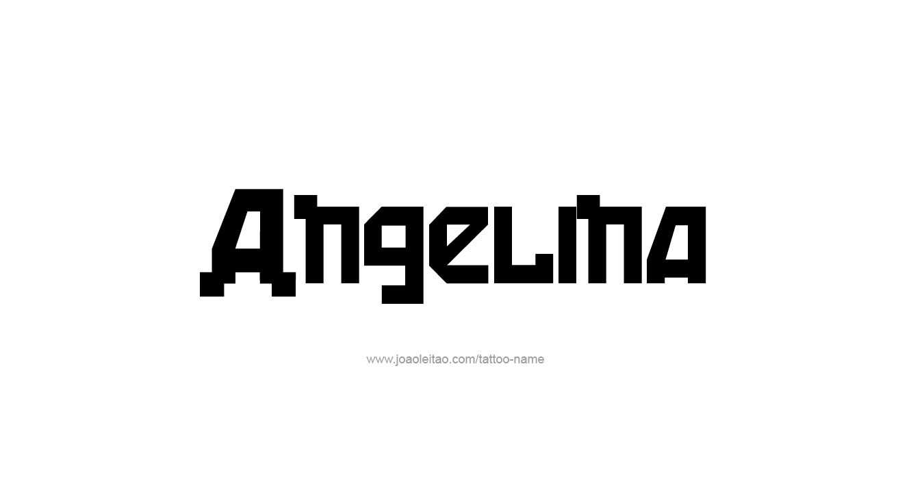 Tattoo Design  Name Angelina   