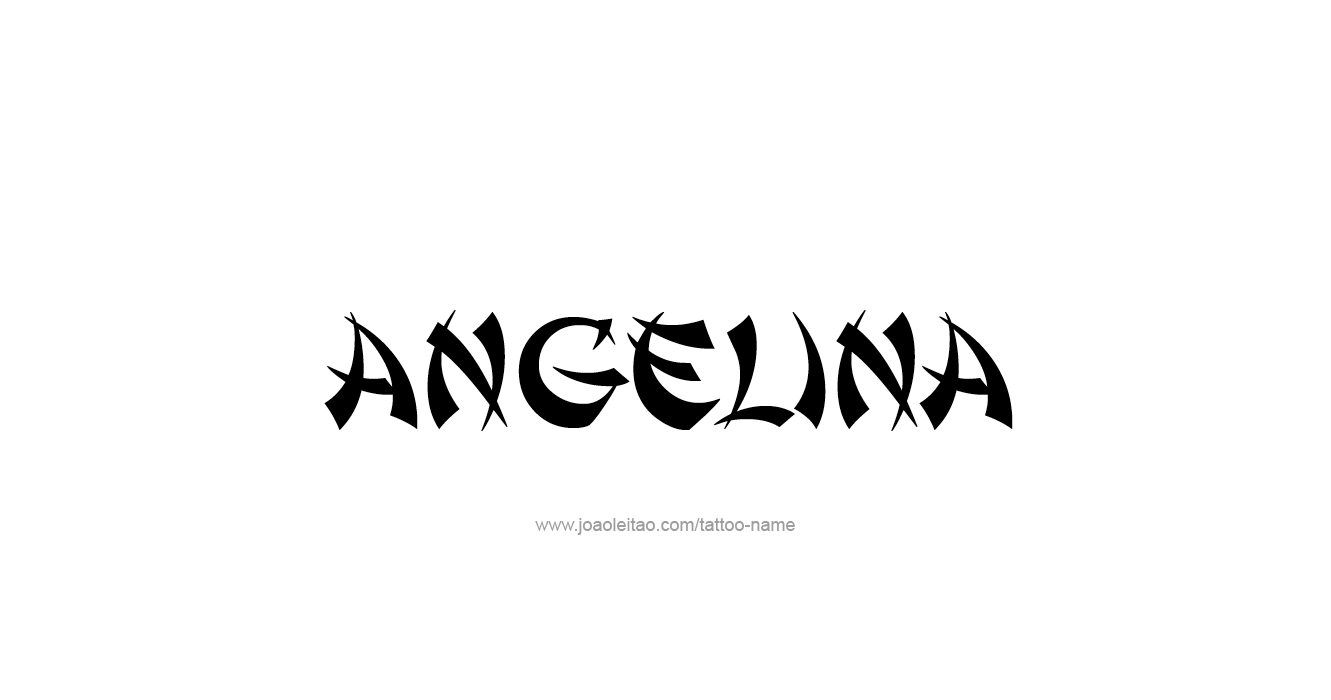 Tattoo Design  Name Angelina