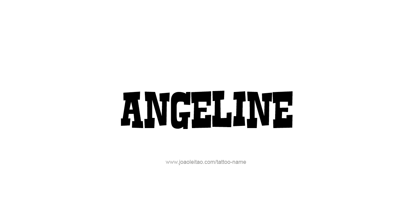 Tattoo Design  Name Angeline   