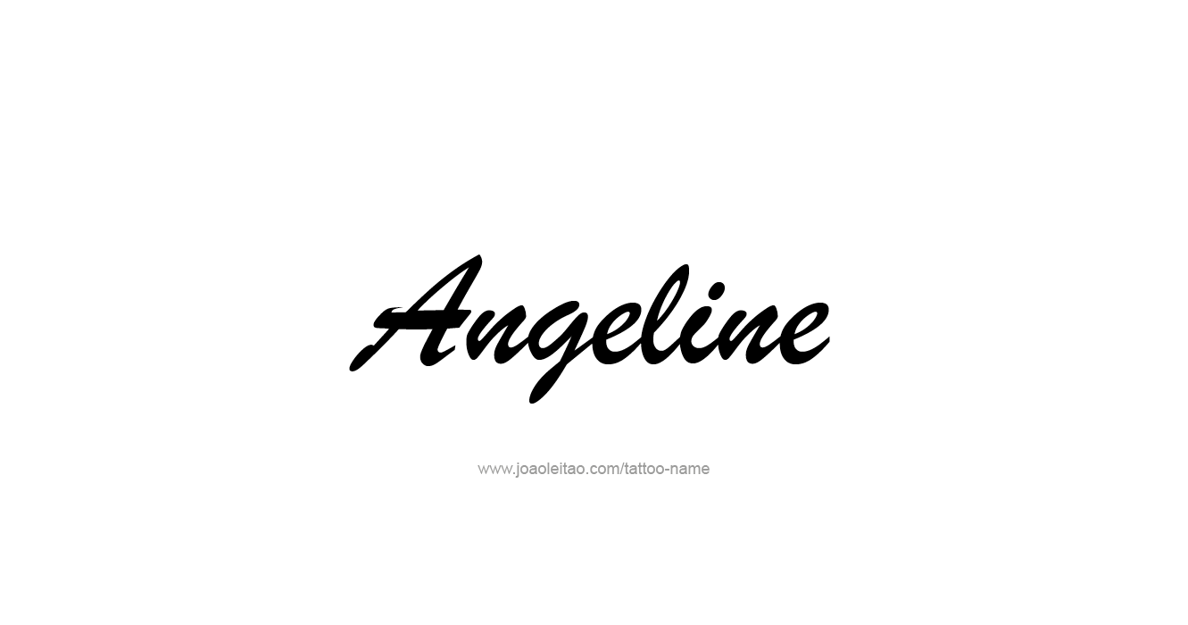 Tattoo Design  Name Angeline   