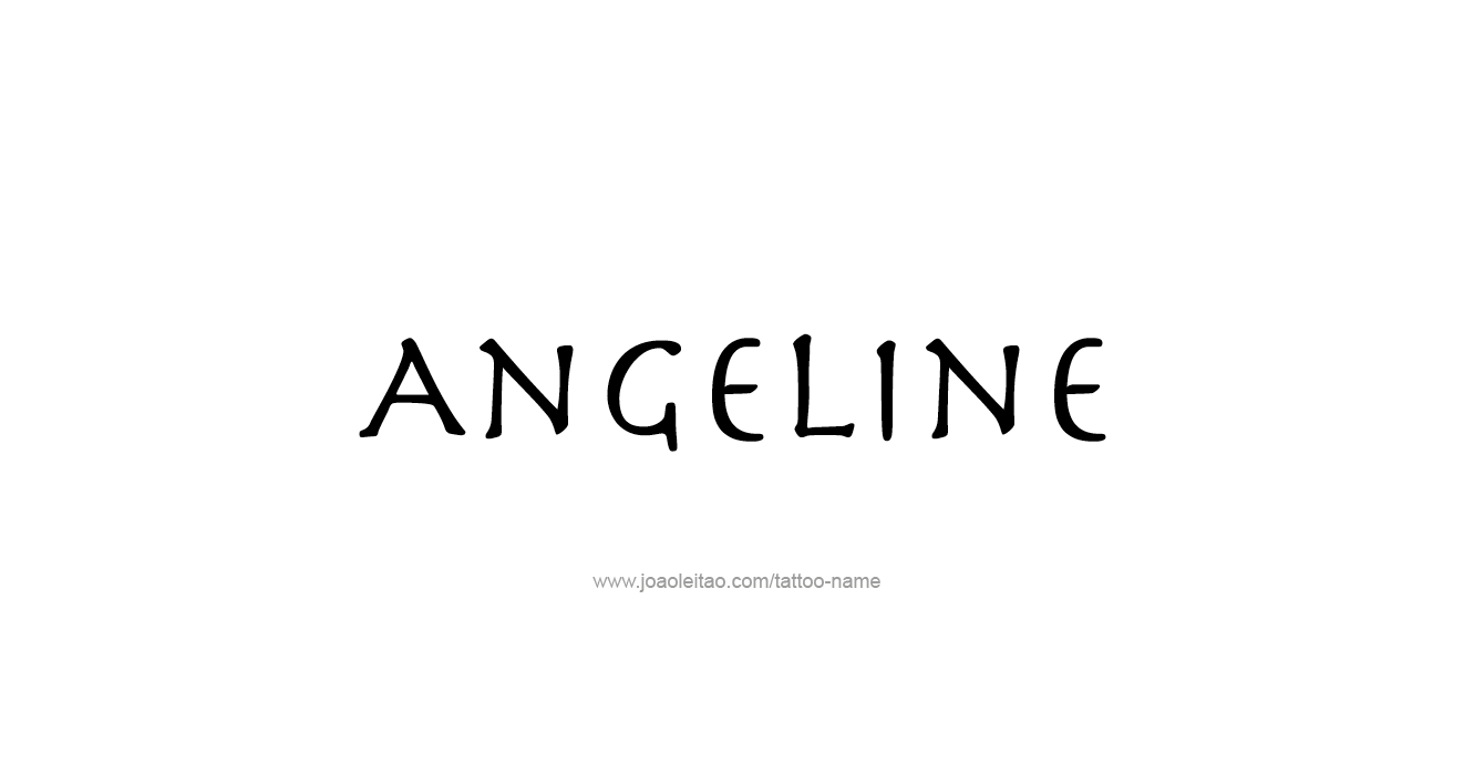 Tattoo Design  Name Angeline   