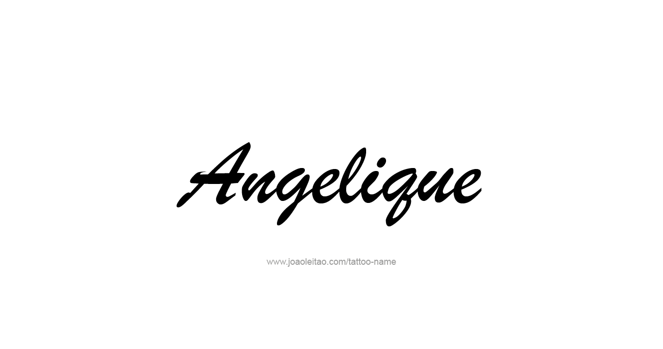 Tattoo Design  Name Angelique   