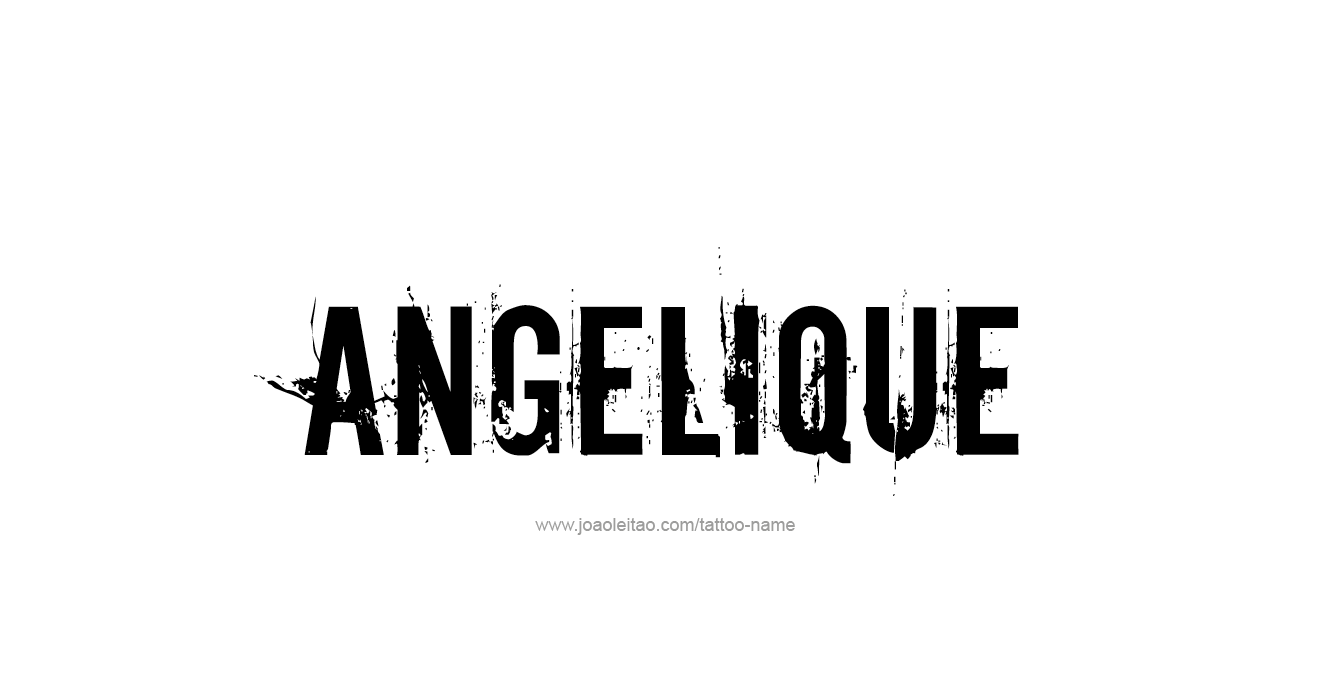 Tattoo Design  Name Angelique   