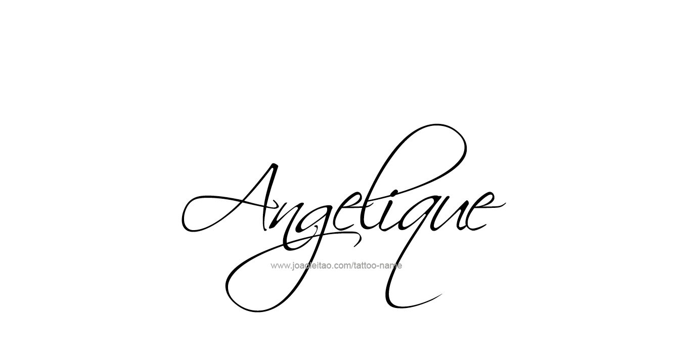 Tattoo Design  Name Angelique   
