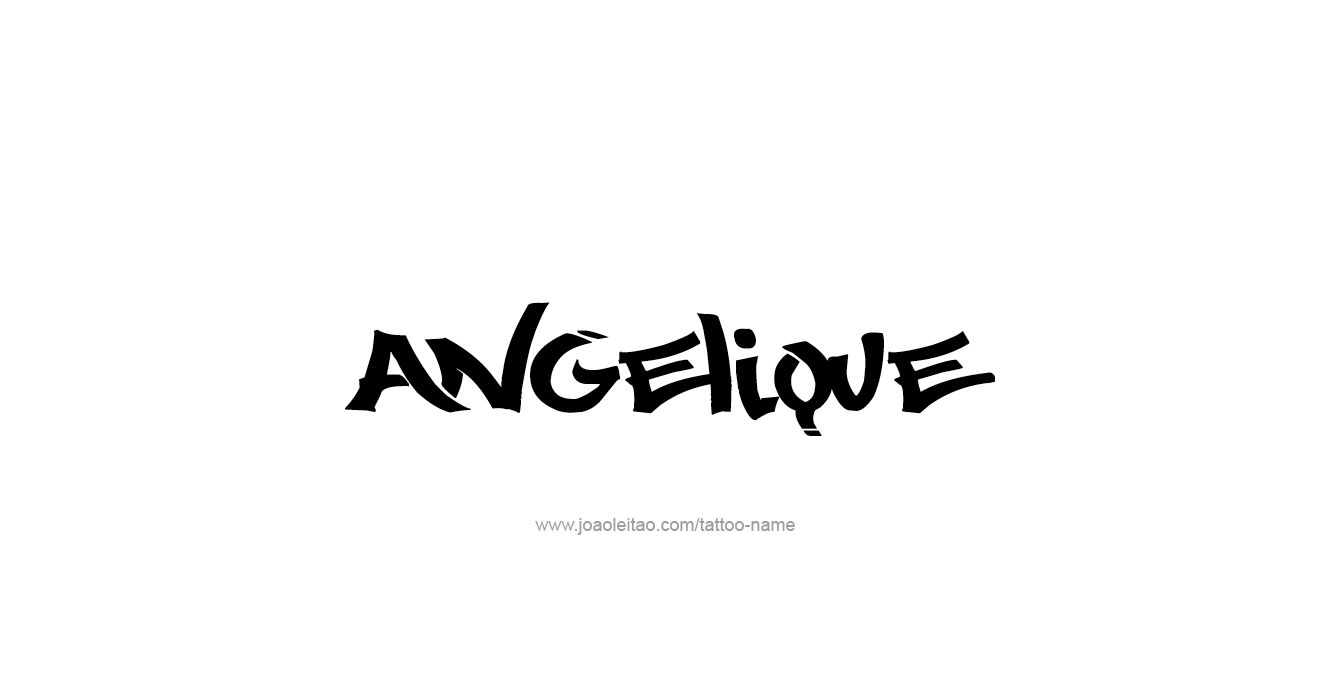 Tattoo Design  Name Angelique   