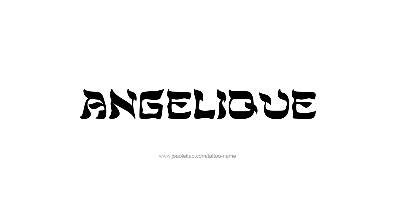 Tattoo Design  Name Angelique   