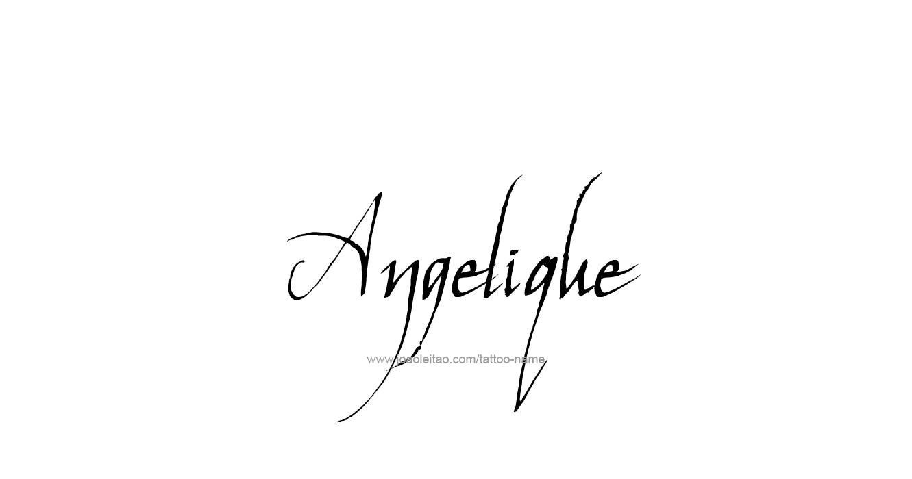 Tattoo Design  Name Angelique   