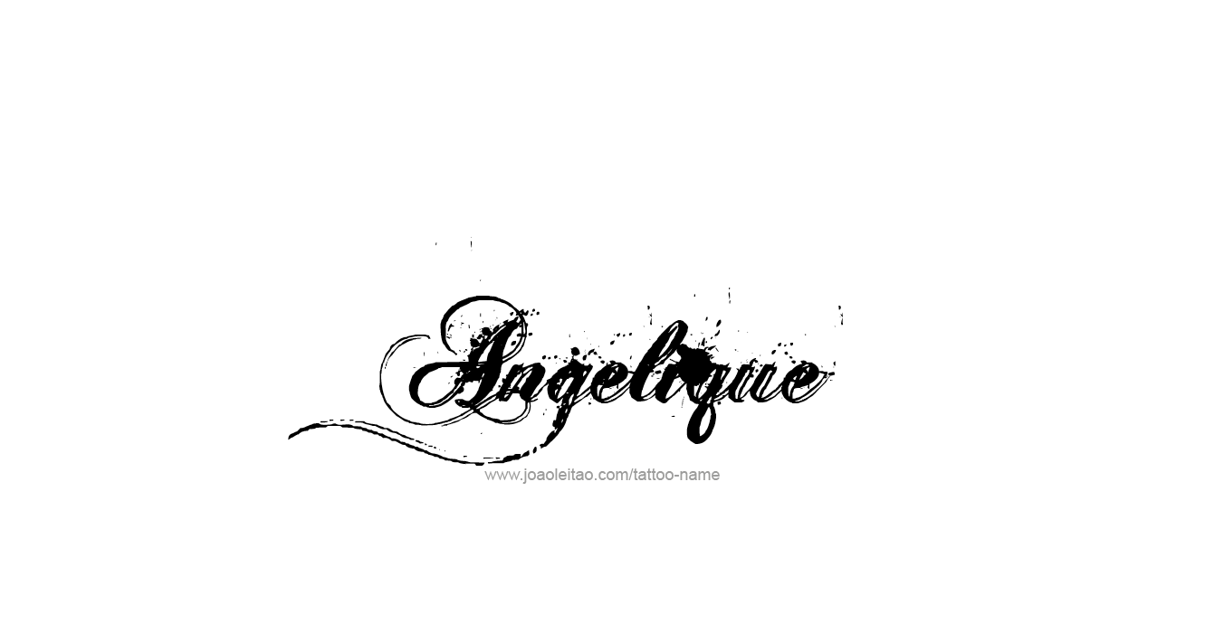 Tattoo Design  Name Angelique   