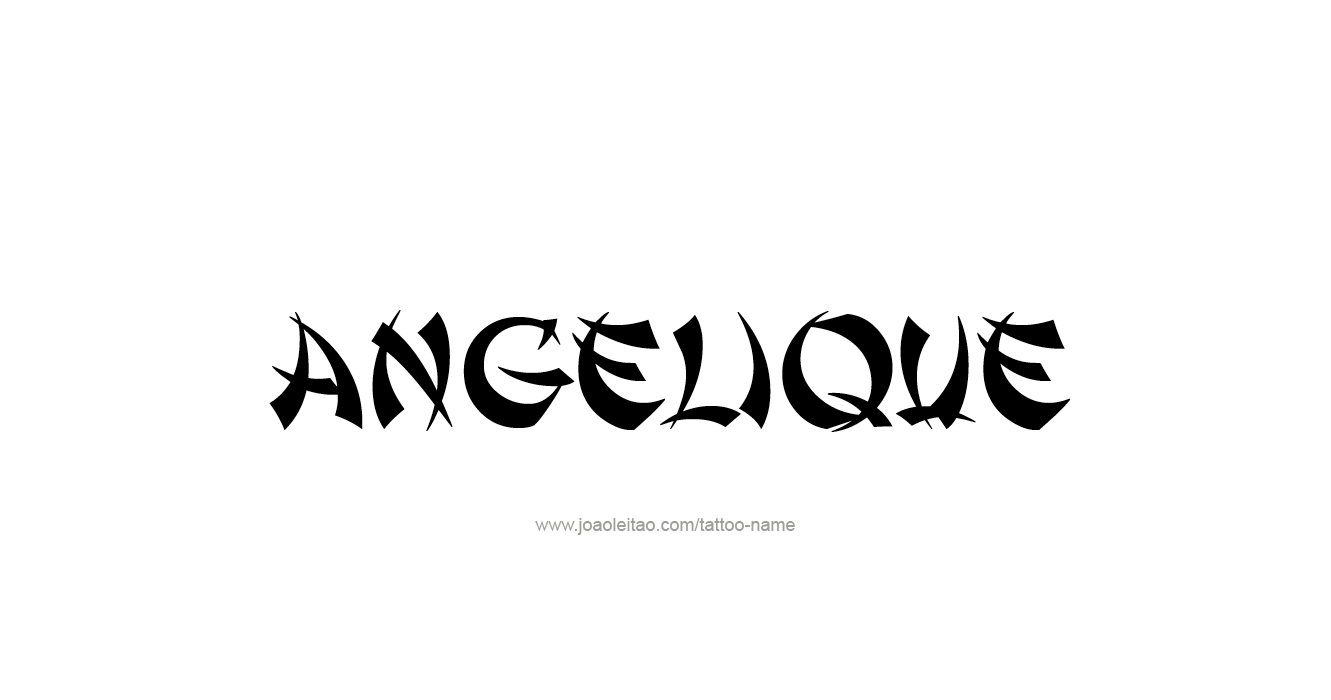 Tattoo Design  Name Angelique