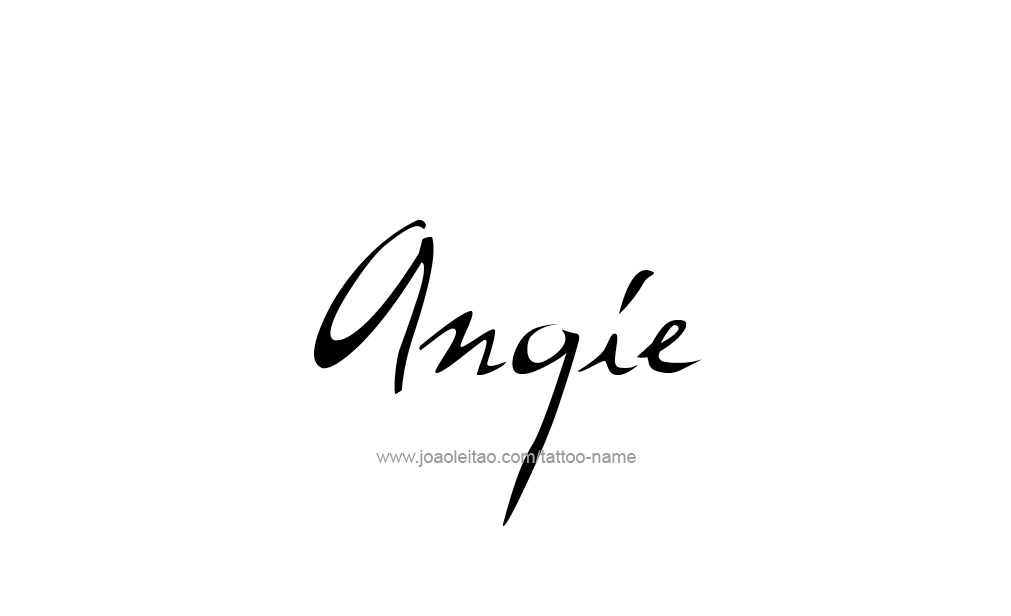 Tattoo Design  Name Angie   