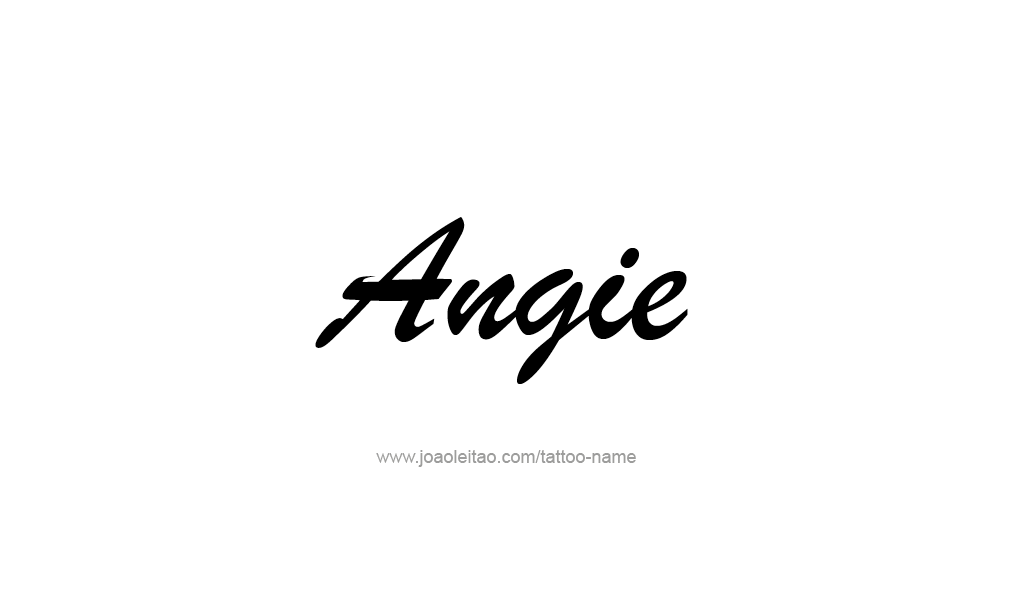 Tattoo Design  Name Angie   