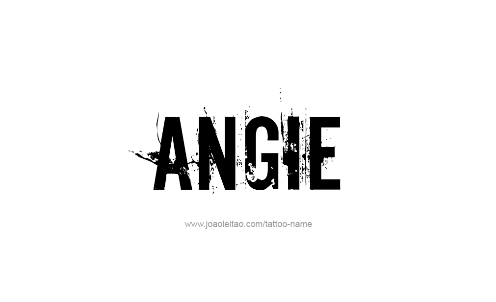 Tattoo Design  Name Angie   