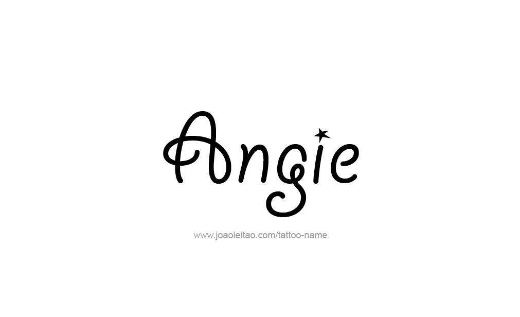 Tattoo Design  Name Angie   