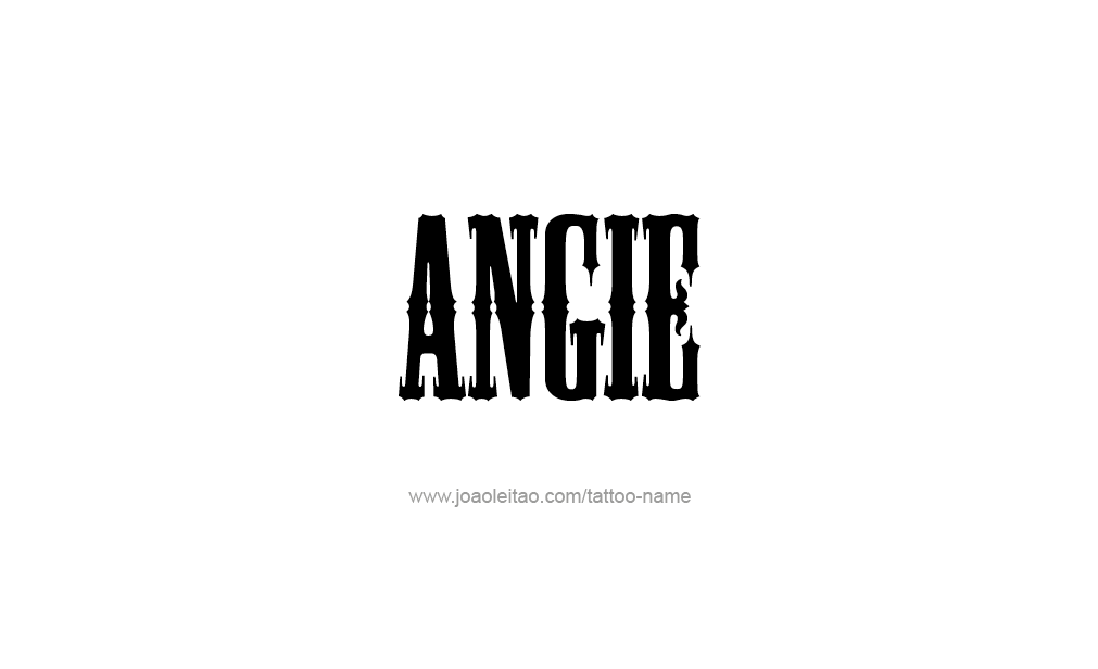 Tattoo Design  Name Angie   