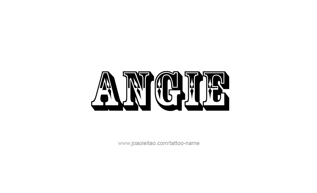 Tattoo Design  Name Angie   