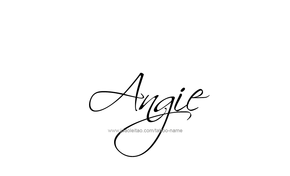 Tattoo Design  Name Angie   