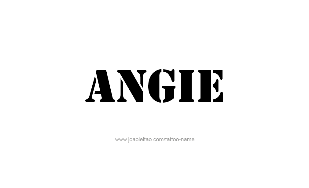 Tattoo Design  Name Angie   