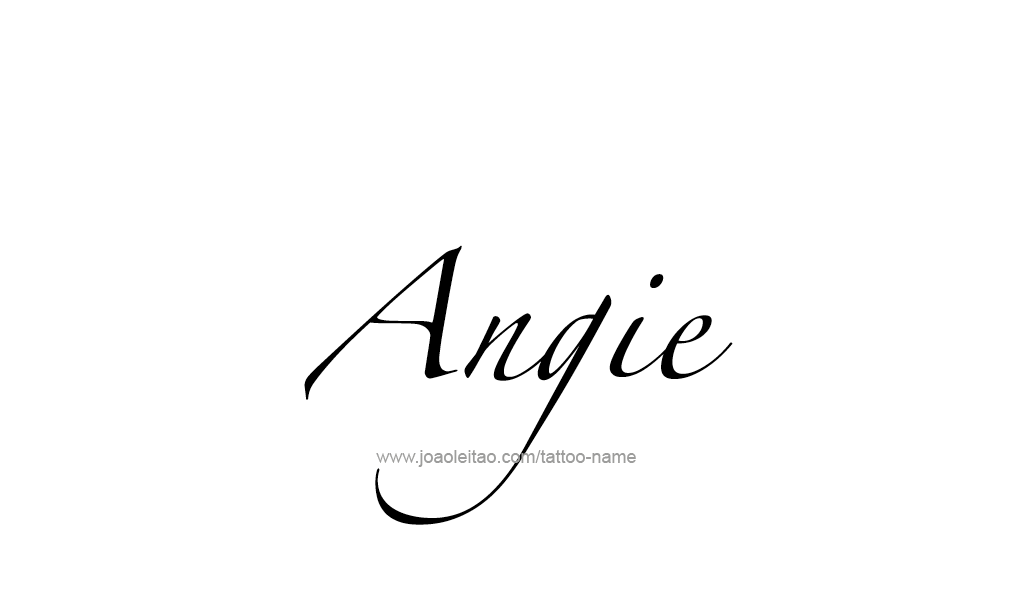 Tattoo Design  Name Angie   