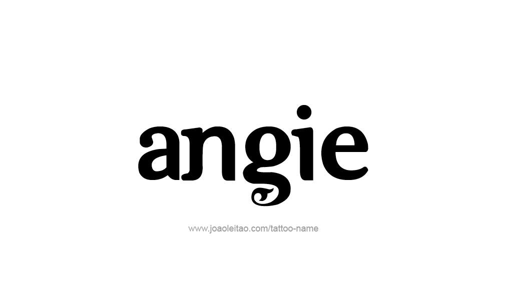 Tattoo Design  Name Angie   