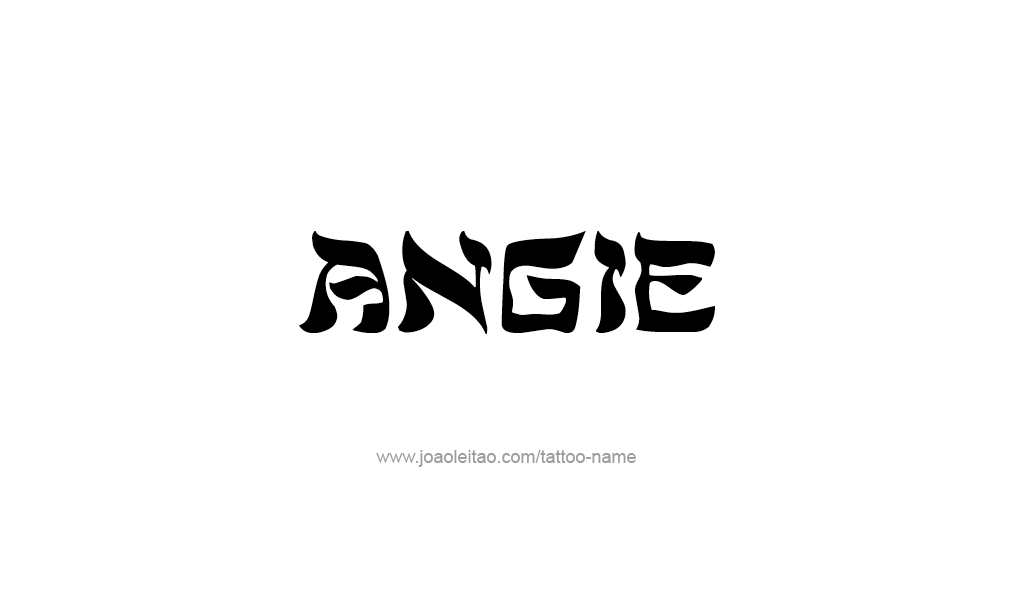 Tattoo Design  Name Angie   