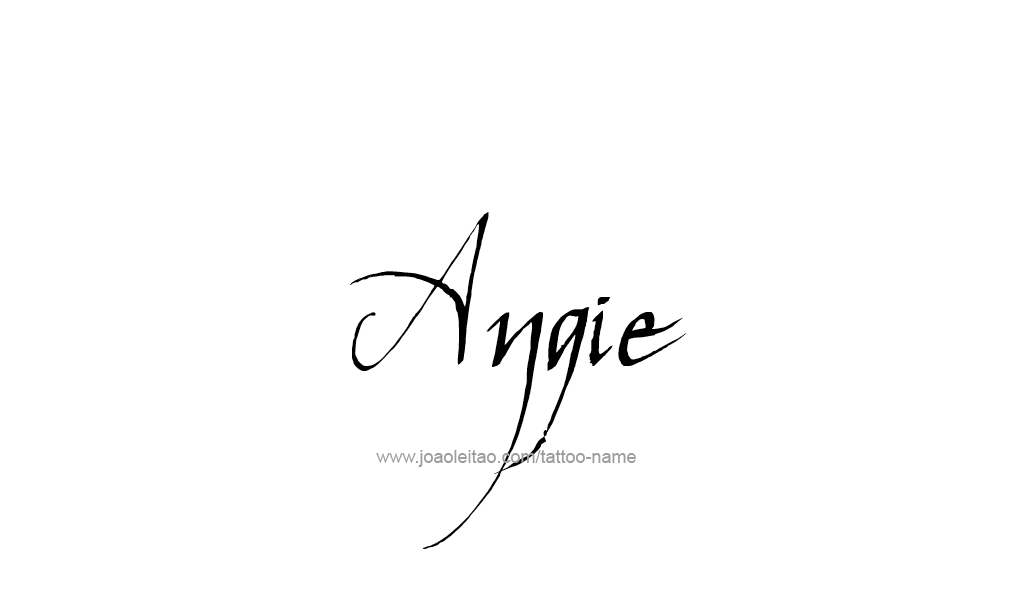 Tattoo Design  Name Angie   