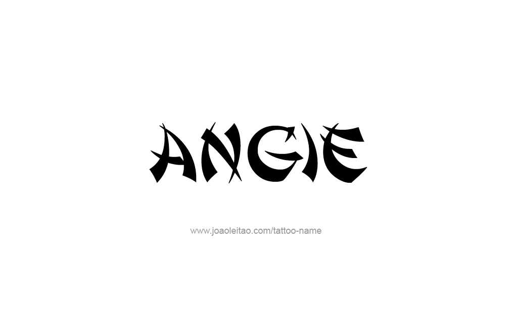 Tattoo Design  Name Angie   