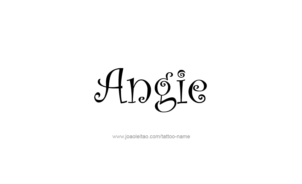 Tattoo Design  Name Angie